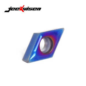 Jeekvisen DCMT070204 PVD-เครื่องมือกลึงทังสเตนคาร์ไบด์เคลือบ PVD-Blue เครื่องกลึงโลหะนาโน-น้ำเงินคมทนต่อการสึกหรอปรับแต่งได้100กรัม - Product Image 4