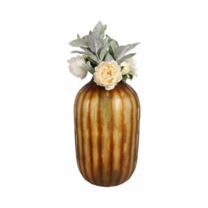Vaso in vetro moderno per l'arredamento del soggiorno, vaso decorativo per fiori, decorazione da tavolo, complemento d'arredo contemporaneo per la casa. - Product Image 2