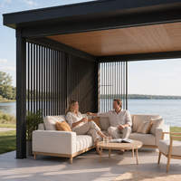 Pergola motorisée en aluminium à toit rétractable, commande à une touche, vente en gros, fabricant de pergolas d'extérieur pour jardin