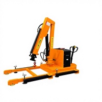 Treuil électrique portable de chantier, mini grue de 1 tonne, télécommande, élingue à chaîne, garantie de 3 ans