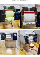 Máquina de hielo de nieve de leche completamente automática Máquina de hacer hielo de copo de nieve comercial Máquina coreana Kakigori Bingsu