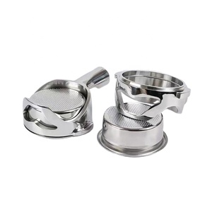 Porte-filtre sans fond en acier inoxydable de 58 mm, outils de barista en stock, poignée à café - Product Image 1