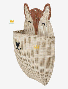 Panier mural suspendu en rotin, style ours, design élégant, éco-responsable, très demandé, pour chambre d'enfant, en provenance du Vietnam - Product Image 2