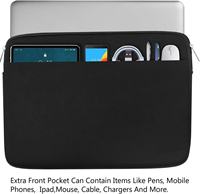Housse pour ordinateur portable personnalisée, housse de protection antichoc pour ordinateur portable avec poche pour accessoires, mallette de transport housse pour ordinateur portable