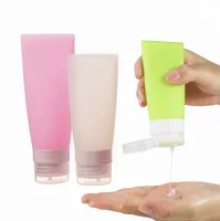 Zomer 2022 Recyclebaar Hervulbare Grote Siliconen Herbruikbare Shampoo Draagbare Reizen Cosmetische Containers Squeeze Flessen Reizen