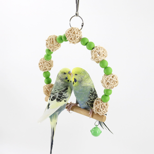 Jouet oiseau couleur bonbon balançoire perroquet jouet balançoire fournitures perroquet hamac anneau de fronde - Product Image 3
