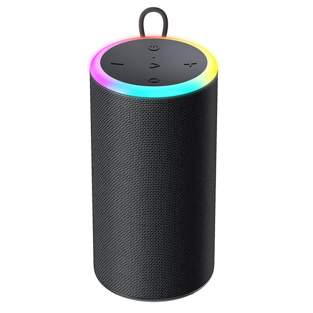 High Power Bluetooth Speaker Colorful RGB LED Light Portable Waterproof Smart Subwoofer Audio Loudspeaker