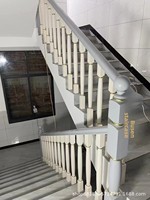 Simple moderne nouveau Style chinois lumière luxe main courante en bois massif Bussen escalier rambarde pour Villa intérieur château gonflable