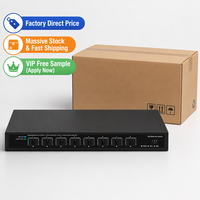 Commutateur Ethernet SFP+ 10G à 8 ports, géré par web, avec VLAN et QoS pour déploiement fibre, vente en gros usine