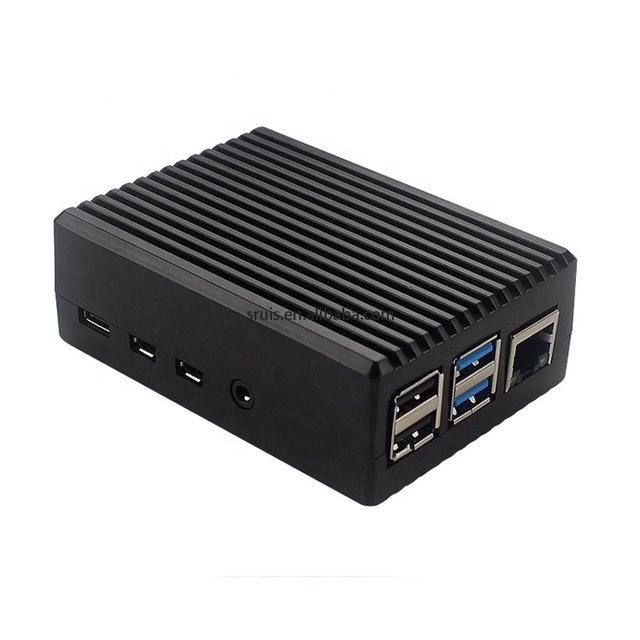 No Noise Aluminum Metal Case with high efficient cooling Shell Box raspberry pi 4 case