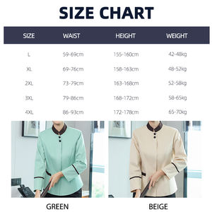 ホテルルームウェイター制服レストランクリーニングルームサービス衣料品ハウスメイドワーク - Product Image 3