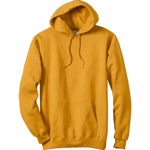 Sweat-shirt à capuche uni pour homme en coton mélangé doux, personnalisable avec logo, style streetwear décontracté, idéal pour l'hiver - Product Image 1
