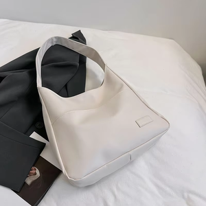Bolso de Hombro Moderno y Versátil, Nuevo Bolso de Mano Simple de Gran Capacidad para Uso Diario, Bolso Bandolera de Color Sólido para Viajar - Product Image 2