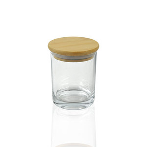 Frasco <span class=keywords><strong>de</strong></span> <span class=keywords><strong>Vidrio</strong></span> Transparente para Velas <span class=keywords><strong>de</strong></span> 220 ml, 315 ml, 450 ml, Recipiente para Velas <span class=keywords><strong>de</strong></span> 7 oz, 10 oz, 15 oz <span class=keywords><strong>con</strong></span> <span class=keywords><strong>Tapa</strong></span> <span class=keywords><strong>de</strong></span> Bambú - Product Image 3