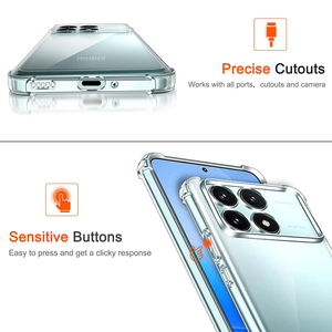 Coque souple transparente antichoc pour <span class=keywords><strong>Xiaomi</strong></span> <span class=keywords><strong>POCO</strong></span> F6 X6 M6 F5 X5 <span class=keywords><strong>F4</strong></span> F3 X4 X3 M4 <span class=keywords><strong>Pro</strong></span> 4G <span class=keywords><strong>5G</strong></span> Silicone couverture transparente coque Ultra mince - Product Image 5
