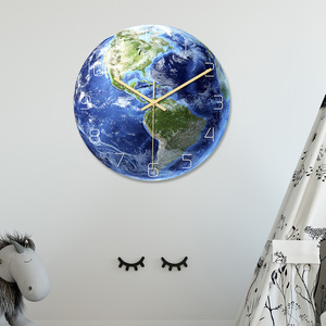 Relojes de Pared Luminosos de los Siete Continentes Decorados con Movimiento Silencioso de Acrílico - Product Image 6