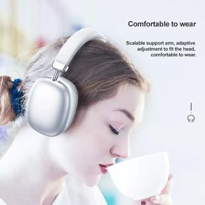 แผ่นรองหูฟังนุ่มสบาย ชุดหูฟังบลูทูธแบบพับได้ ปรับระดับเสียงได้ แบตเตอรี่แบบชาร์จไฟได้ในตัวสำหรับการฟังเพลงทุกวัน - Product Image 5