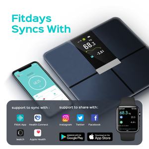 180kg 푸른 이빨 와이파이 구성 모니터 와이파이 개인 프로모션 보고서 스마트 4 전극 디지털 체지방 체중계 - Product Image 6