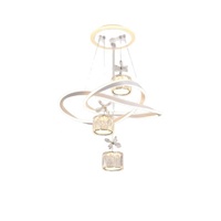 Lustre LED moderne en fer, lustre circulaire pour salons, chambres, bars, tables à manger