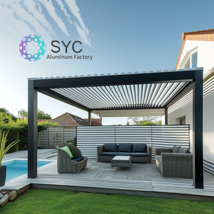 Pérgola Retráctil Personalizada de Aleación de Aluminio Impermeable, Ecológica, Anticorrosiva y Duradera con Garantía de Más de 15 Años para Patio Trasero - Product Image 2