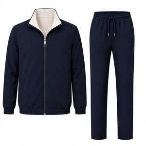 Completo da Uomo Personalizzato Reversibile Leggero in Poliammide ed Elastan, Tinta Unita, Estivo, Lungo, con Tasche Laterali, Set 2 in 1 Giacca e <span class=keywords><strong>Pantaloni</strong></span>, OEM - Product Image 3