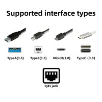 Testeur de continuité portable USB 3.0 3.1 3.2 Type C PVC 24 broches pour iOS RJ45 Micro B Multi-câbles