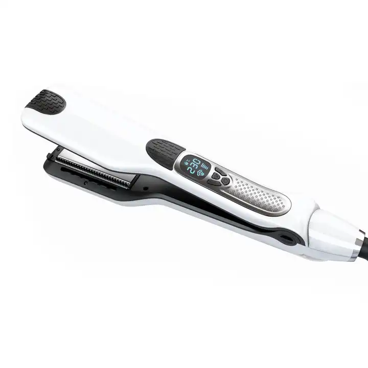 Professional Hair Ironing Machine Titanium Plate, LCD Display