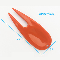 Outil de réparation de divots de golf en plastique Dericsson, fourche de réparation de marques de balles en ABS, accessoires multicolores pour terrains de golf