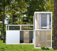 Maison conteneur mobile préfabriquée professionnelle en kit, 40 pieds, structure en acier, maison modulaire, design respirant pour bureau et hôtel