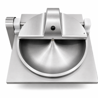 Pencacah Sayuran Tipe Mangkuk Listrik 220V Motor 100-300kg/jam Bahan SUS304 Stainless Steel Food Grade Dapat Disesuaikan untuk Memotong Sayuran