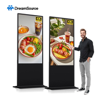 Señalización Digital Interior de Grado Profesional, Señalización Digital de Pie con Pantalla LCD de Alto Brillo, Reproductor de Publicidad para Uso Comercial y Público