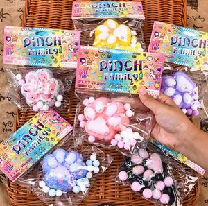 Wholesale Promotion Toys Colorful Sensory Fidget Pinch <b>Squishy</b> <b>Cat</b> Paw Anti-Stress Plastic Toys Kawaii Quiet Stress Relief Toy - Product Image 1