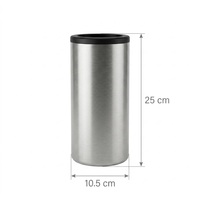 Vente en gros de refroidisseurs de bouteilles de bière multifonctionnels en acier inoxydable 304 à double paroi de 12 oz avec couvercle pour le camping et les fêtes