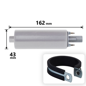 Pompa Bahan Bakar Aliran Tinggi, Pompa Eksternal Eksternal Universal Tekanan GSL392 Inlin E 255LPH Inlin E Pompa Bahan Bakar Tekanan Tinggi - Product Image 3