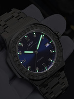 CARNIVAL Montre mécanique automatique de luxe pour homme avec cristal saphir Seiko NH35, étanche 50 bars, en acier inoxydable, montre habillée