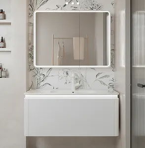 एलईडी बैकलिलिट दर्पण के साथ एलईडी बैकलिलिट मिरर रोशनी वाले बाथरूम दर्पण को कॉस्मेटिक स्नान सिंक पर