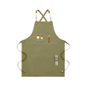 Tablier sans manches Maison d'Hermine pour femmes et hommes, 100% coton, 27,50x31,50, sangle de cou réglable, lavable en machine, mariage, chef - Product Image 5