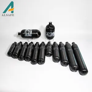 ALSAFE Carbon Fiber Air Bottle 300bar Gas Cylinder 4500psi Paintball Pcp Air Tank Gas Cylinder