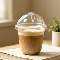 Offres Spéciales – Gobelets en PET transparents personnalisés en forme de U, 10, 12, 14, 16, 18, 20 oz, pour smoothies, avec couvercles plats, pour usage extérieur