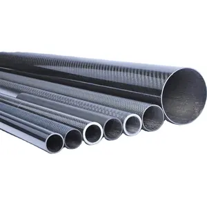 Heat resistant 50mm 60mm 70mm 3k carbon fiber tube supplier