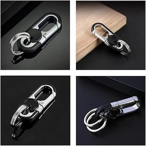 Private Label Premium Zinc Alloy Car Keychain Anti-Scratch Durable Key Ring <b>Holder</b> Personalized Metal Car Key Clips Custom Bulk - Product Image 6
