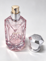 Flacon de parfum de luxe de 35 ml, flacon de parfum carré unique en verre avec emballage en boîte, fabrication Woran