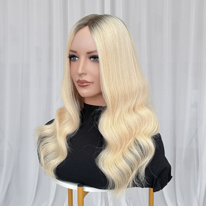Ready to Ship Glueless <b>Wigs</b> Light Blonde Virgin Human Hair <b>Wigs</b> 5x5 Mono Top Human Hair <b>Wigs</b> for Women Hair Loss - Product Image 4