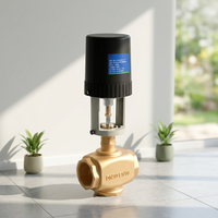 Nouvelle vanne de régulation électrique en plastique et cuivre AC220V 5A durable pour une régulation précise du débit de climatisation et de chauffage