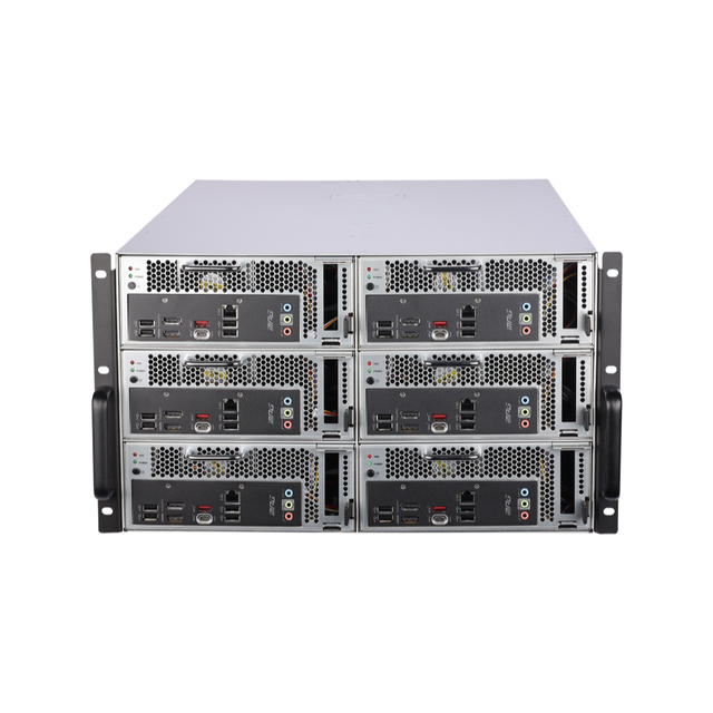 6U 6node Rack-Mounted PC Cluster Host in Stock