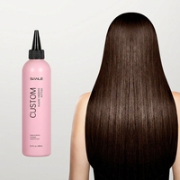 Bouteille d'huile capillaire vide en PE avec embout pointu, couleur rose personnalisée, 120 ml, 240 ml, 360 ml, pour sérums de soin du cuir chevelu