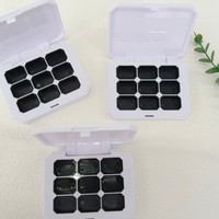 Boîte d'emballage vide en plastique pour fard à paupières ou gel pour ongles, Palette de maquillage crème solide dégradée de marque privée avec logo personnalisé