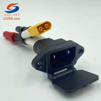Prise de courant mâle à montage sur panneau AC 250V 10A 15A, faisceau de câblage avec isolation en PVC