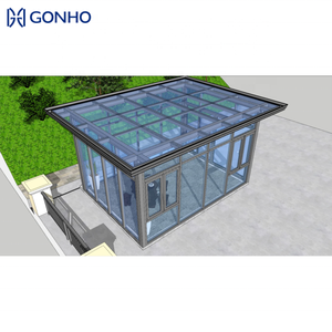 Gran oferta, diseño moderno, pérgola de solárium retráctil de aluminio, fácil de montar, prefabricada, Sunhouse, Sunroom, apertura <span class=keywords><strong>Horizontal</strong></span> plegable - Product Image 4