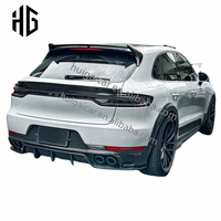 Diffuseur de voiture de becquet de couvercle de coffre de séparateur de pare-chocs arrière en Fiber de carbone 3K de haute qualité pour 2014-2022 Porsche Macan 95B 95B.1 95B.2
